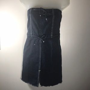 Jeans mini Dress strapless DNB S-M